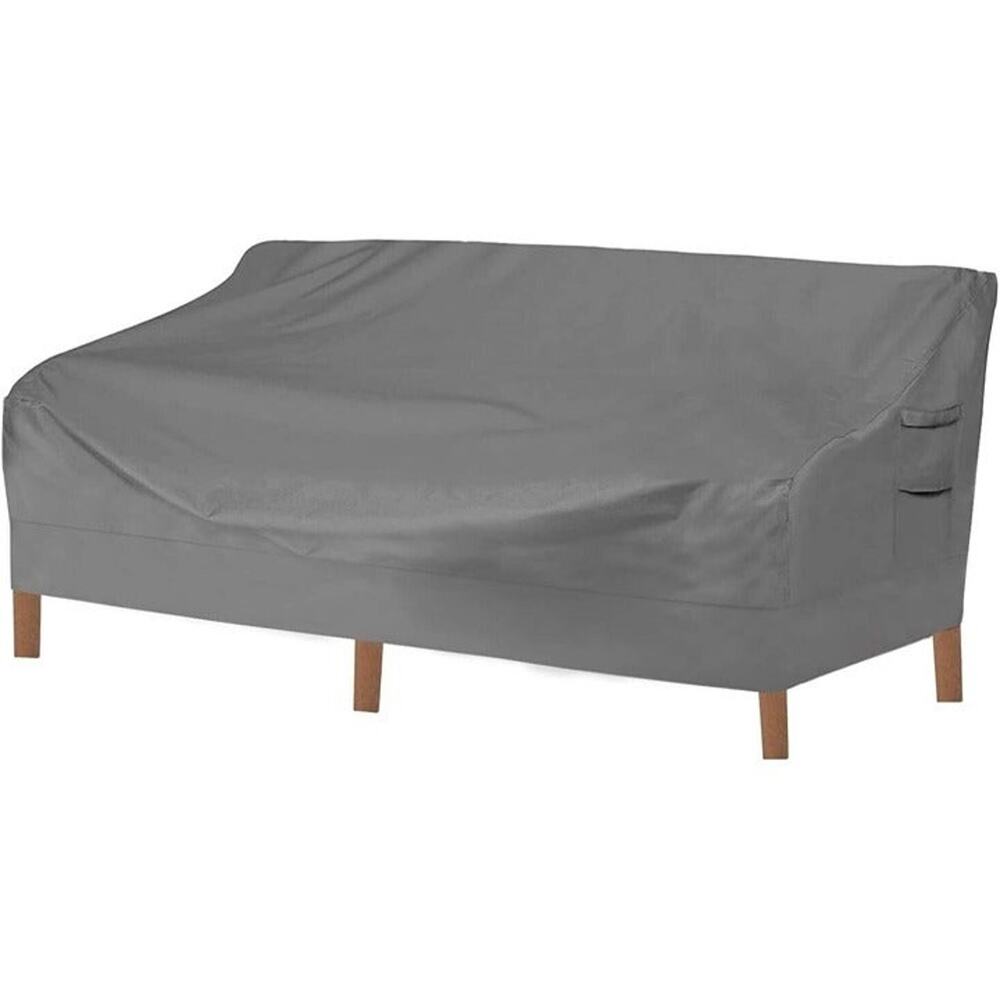 Vailge Heavy Duty 3-Seater Patio Sofa Cover 72"x44"x23" Waterproof Outdoor Grey